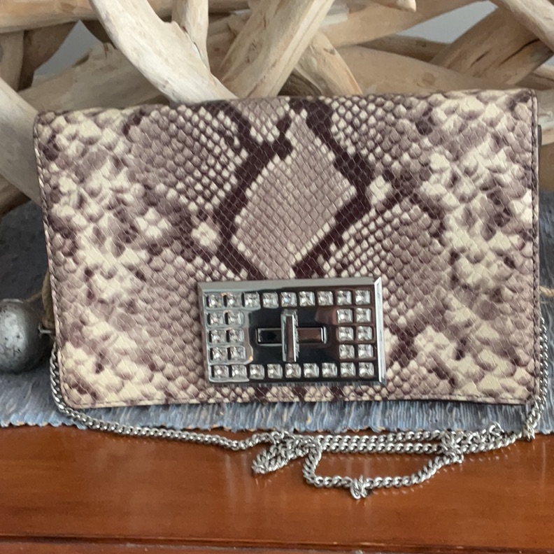Michael Kors Snakeskin Ellie Embossed Python